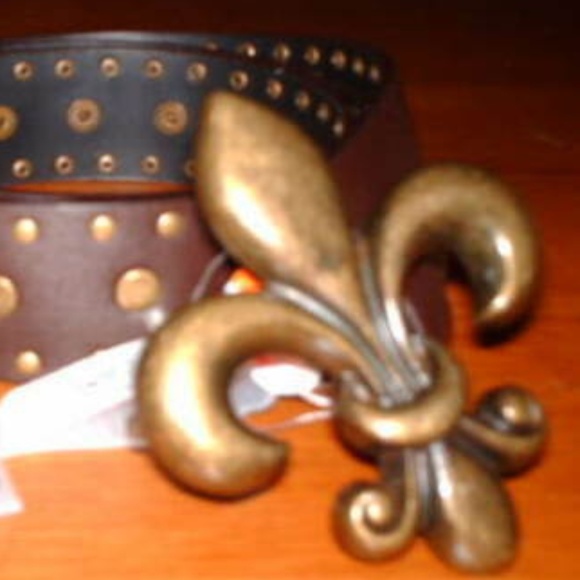 Vintage Unique Buckle Studded belt main image 5